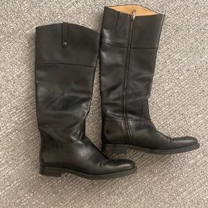 Knee high leather boots
